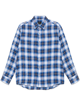 Brioni: Рубашка в клетку 