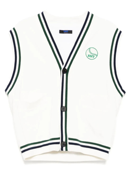 Kiton: Белый жилет  KNT