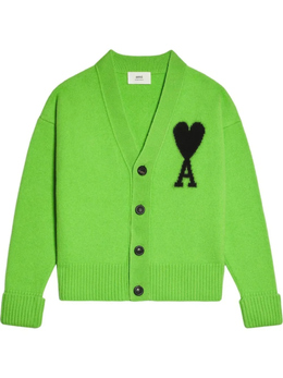 AMI Paris: Зелёный кардиган  Ami de Cœur