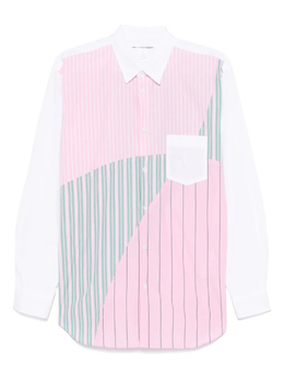 Comme Des Garcons Shirt: Рубашка в стиле пэчворк 