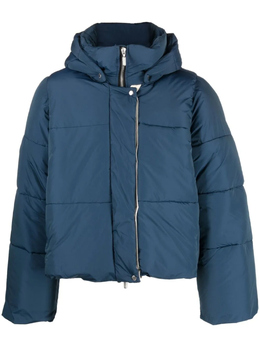 Rhude: Синий пуховик 