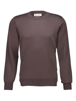 Brunello Cucinelli: Коричневый свитер 