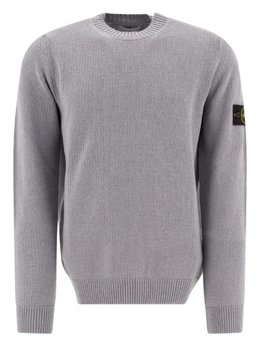 Stone Island: Серый свитер 