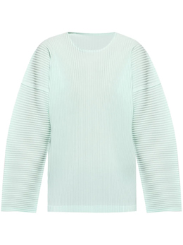 Homme Plissé Issey Miyake: Синяя футболка 