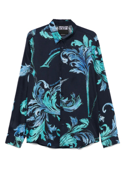 Versace Jeans Couture: Синяя рубашка 