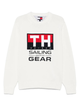Tommy Hilfiger: Белый свитер 
