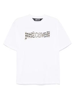 Just Cavalli: Белая футболка 