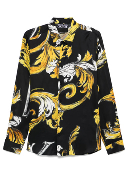 Versace Jeans Couture: Чёрная рубашка 