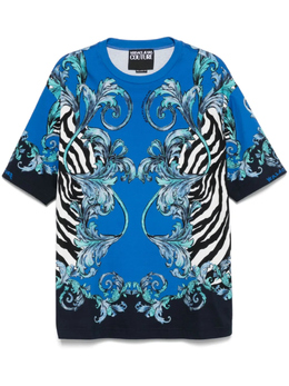 Versace Jeans Couture: Синяя футболка 