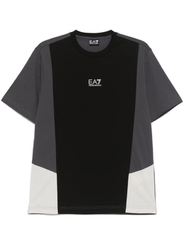 EA7 Emporio Armani: Чёрная футболка 