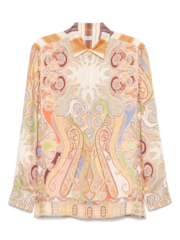 Etro: Оранжевая рубашка 