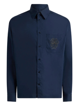 Etro: Синяя рубашка 