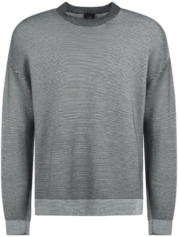Armani Exchange: Зелёный свитер 