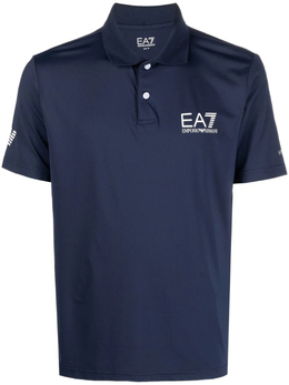 EA7 Emporio Armani: Синяя рубашка 