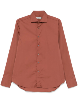 Canali: Коричневая рубашка 