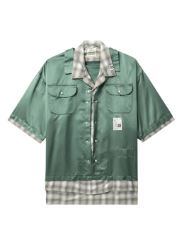 Maison Mihara Yasuhiro: Зелёная рубашка 