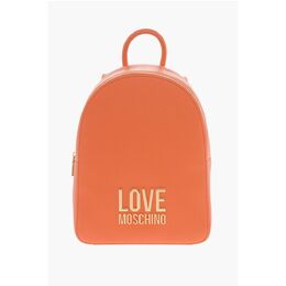 Moschino: Оранжевый рюкзак 