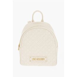 Moschino: Бежевый рюкзак 