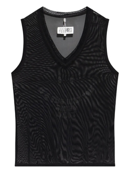 MM6 Maison Margiela: Майка в сетку 