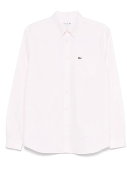 Lacoste: Розовая футболка 