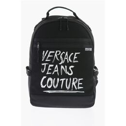 Versace: Чёрный рюкзак 