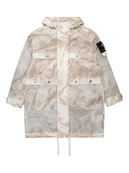 Stone Island: Длинный пуховик 