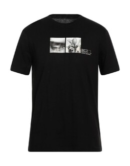 Armani Exchange: Чёрная футболка 