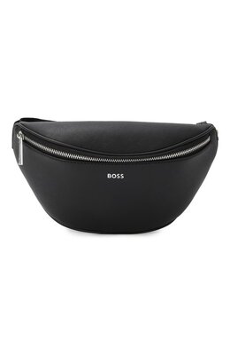BOSS: Чёрная поясная сумка 