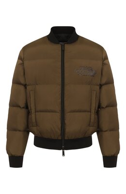 Dsquared2: Пуховик цвета хаки 