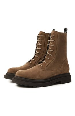 Brunello Cucinelli: Коричневые ботинки 