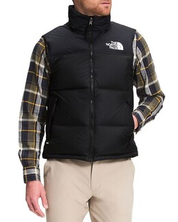 The North Face: Чёрный жилет  Nuptse