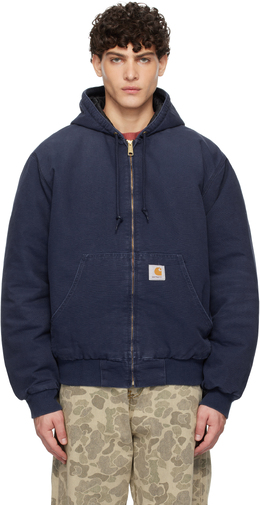 Carhartt Work In Progress: Синий пуховик 