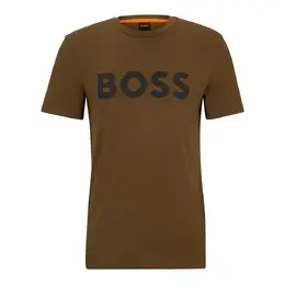 BOSS: Зелёная футболка 