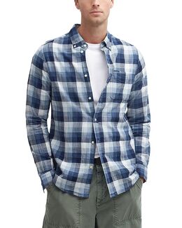 Barbour: Синяя рубашка 