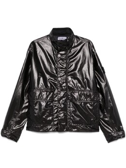 Stone Island: Чёрная куртка  Compass