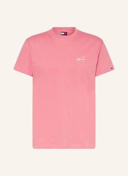Tommy Jeans: Розовая футболка 