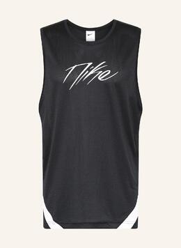 Nike: Чёрная майка  Dri FIT