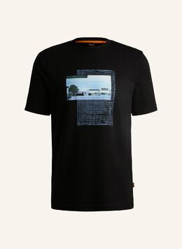 BOSS: Чёрная футболка 