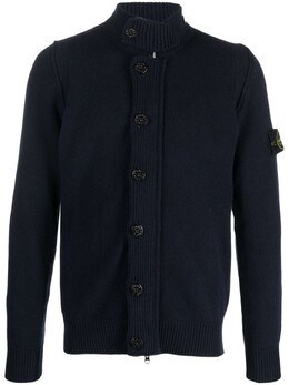 Stone Island: Синий кардиган  Compass