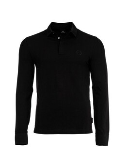 Armani Exchange: Чёрная рубашка 