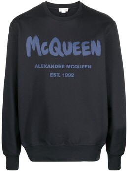 Alexander McQueen: Синяя толстовка  Graffiti
