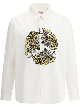 Kenzo: Рубашка с тигровым принтом 