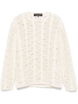 Comme des Garçons Homme Plus: Белый свитер 