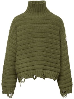 MM6 Maison Margiela: Зелёный свитер 