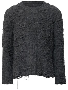 MM6 Maison Margiela: Серый свитер 