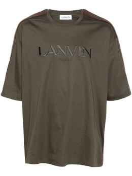 Lanvin: Зелёная футболка 