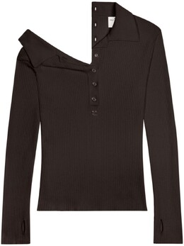 Courreges: Коричневая рубашка 