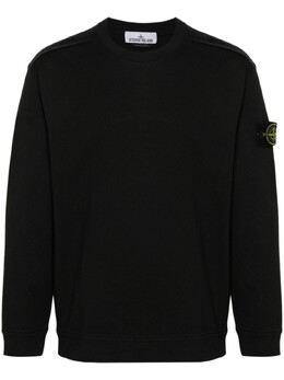 Stone Island: Чёрная толстовка  Compass