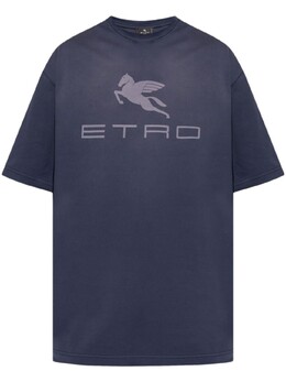 Etro: Синяя футболка 