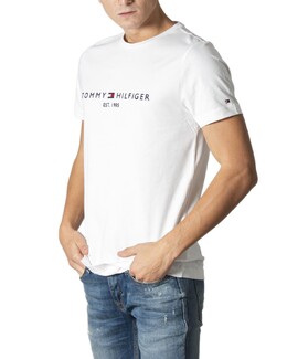 Tommy Jeans: Белая футболка 